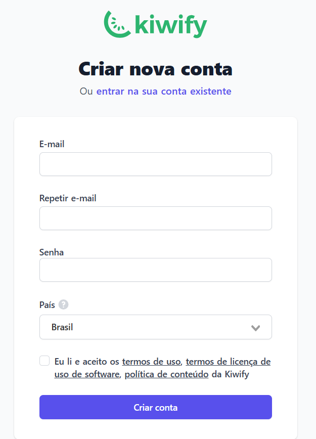 Preencha os dados básicos