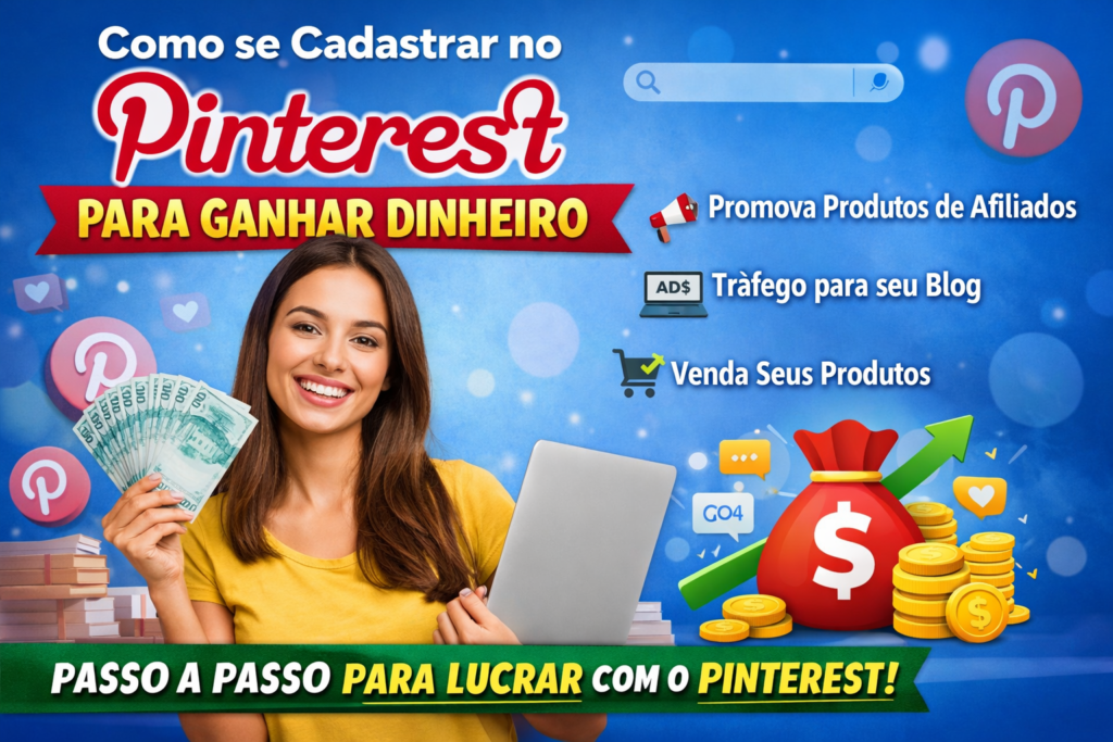 Como se Cadastrar no Pinterest para Ganhar Dinheiro
