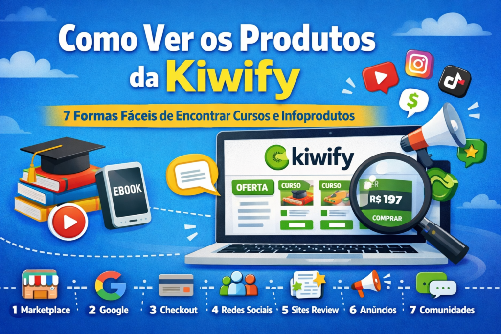 Como Ver os Produtos da Kiwify